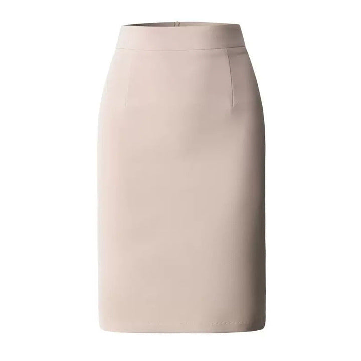 Eleganter Damen High Waist Bleistiftrock mittellang für Büro & Business. Stilvoller Rock mit Reißverschluss.