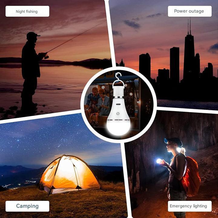 Vielseitige, kabellose LED Lampe Luxaro, USB-wiederaufladbar, tragbar für flexible Beleuchtung zuhause & unterwegs.