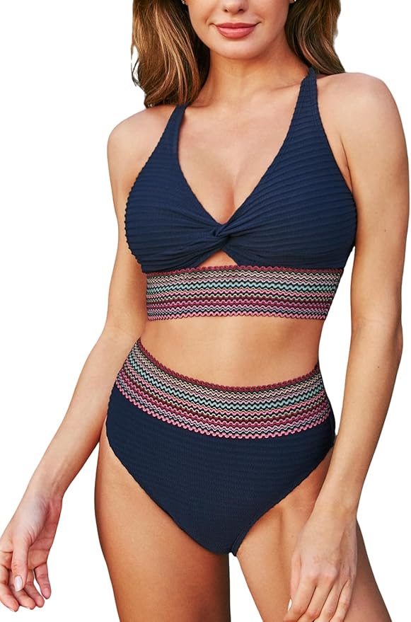 Hochwertiger Damen Bikini mit Bauchkontrolle, bequeme und stilvolle Strandmode.