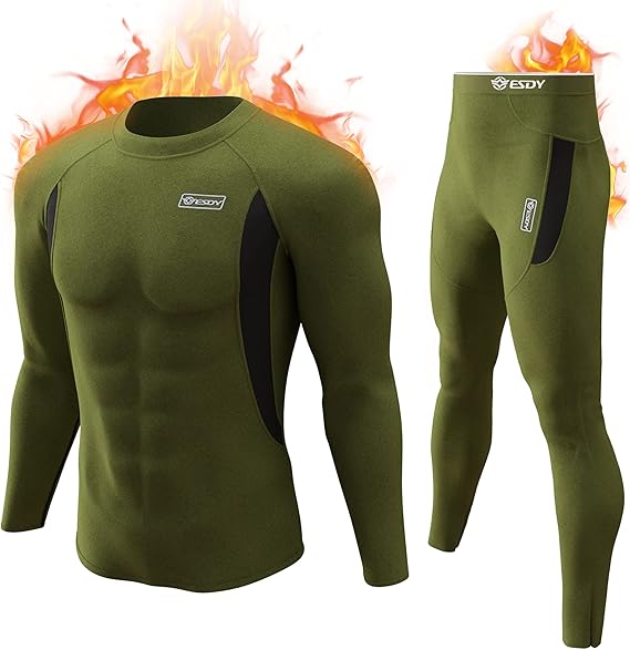 Herren Thermounterwäsche-Set, entwickelt für ultimative Wärme und Leistung im Winter.