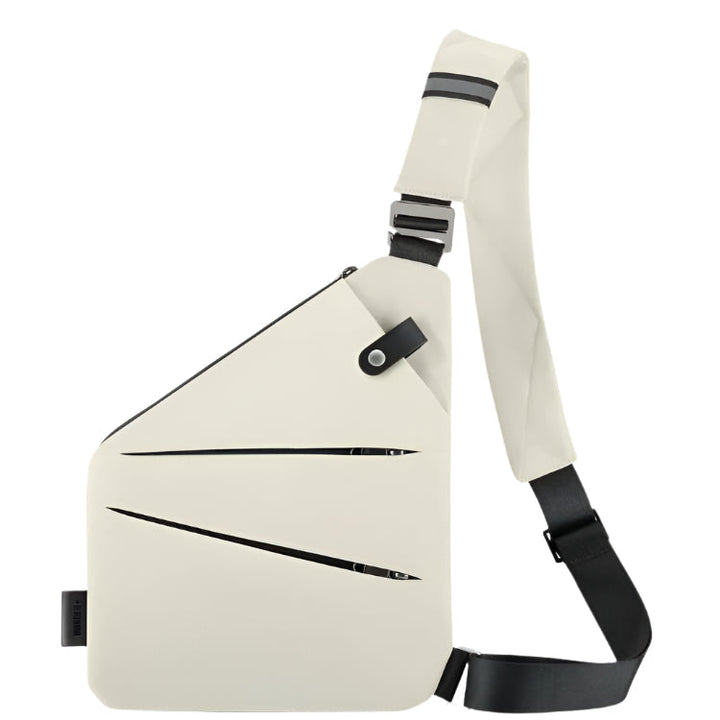 Robuste, wasserdichte Crossbody Tasche, ideal für sichere Aufbewahrung unterwegs.