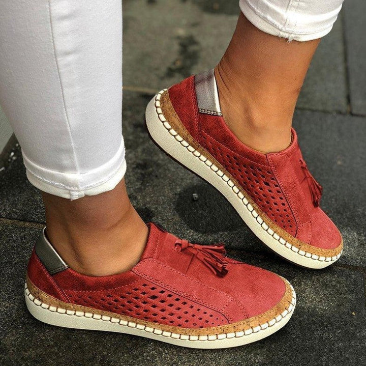 Daloureux Sommerschuhe schwarz: Vegane Damenschuhe, super bequem und leicht, als Teil eines Paar-Sets.