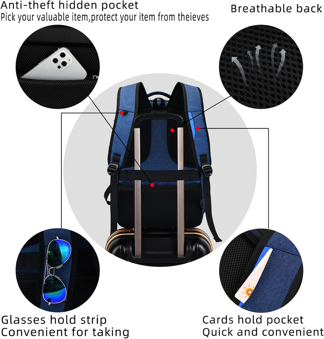 Robuster Schulrucksack für Laptops, wasserabweisend, ideal für Alltag und Reisen.