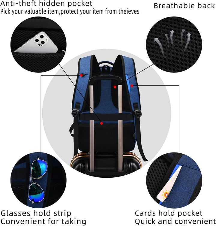 Robuster Schulrucksack für Laptops, wasserabweisend, ideal für Alltag und Reisen.