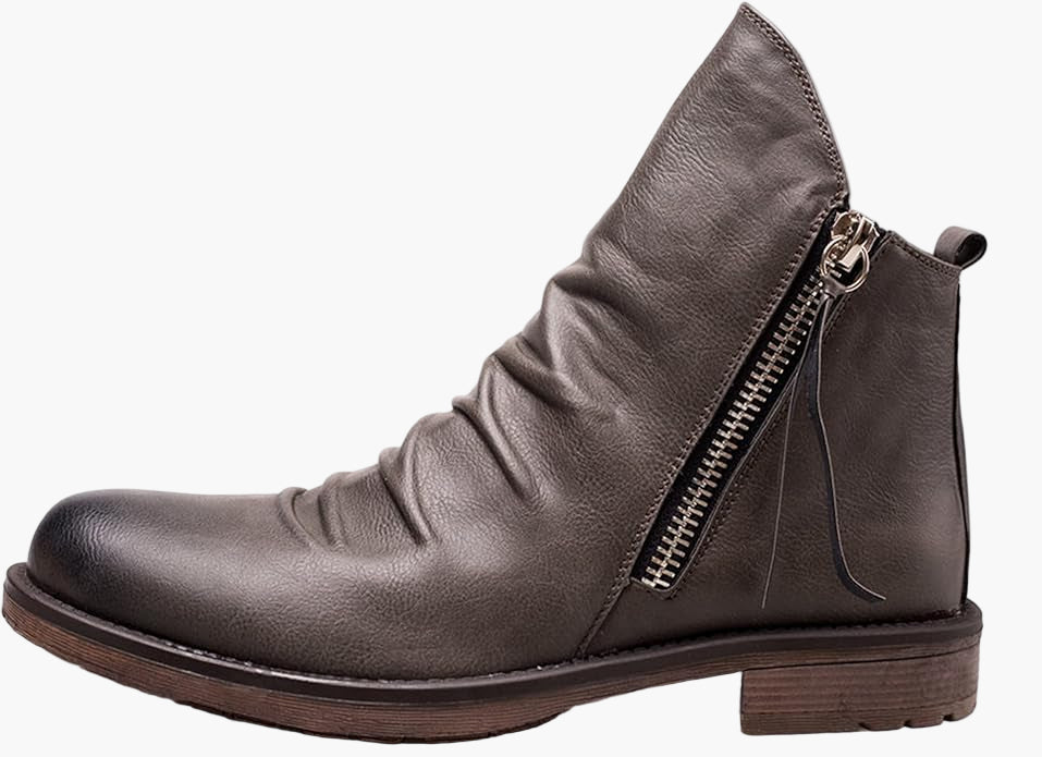 Schicke Herren Stiefeletten mit praktischem Seitenreißverschluss. Vielseitige Business- und Alltagsschuhe für Männer.