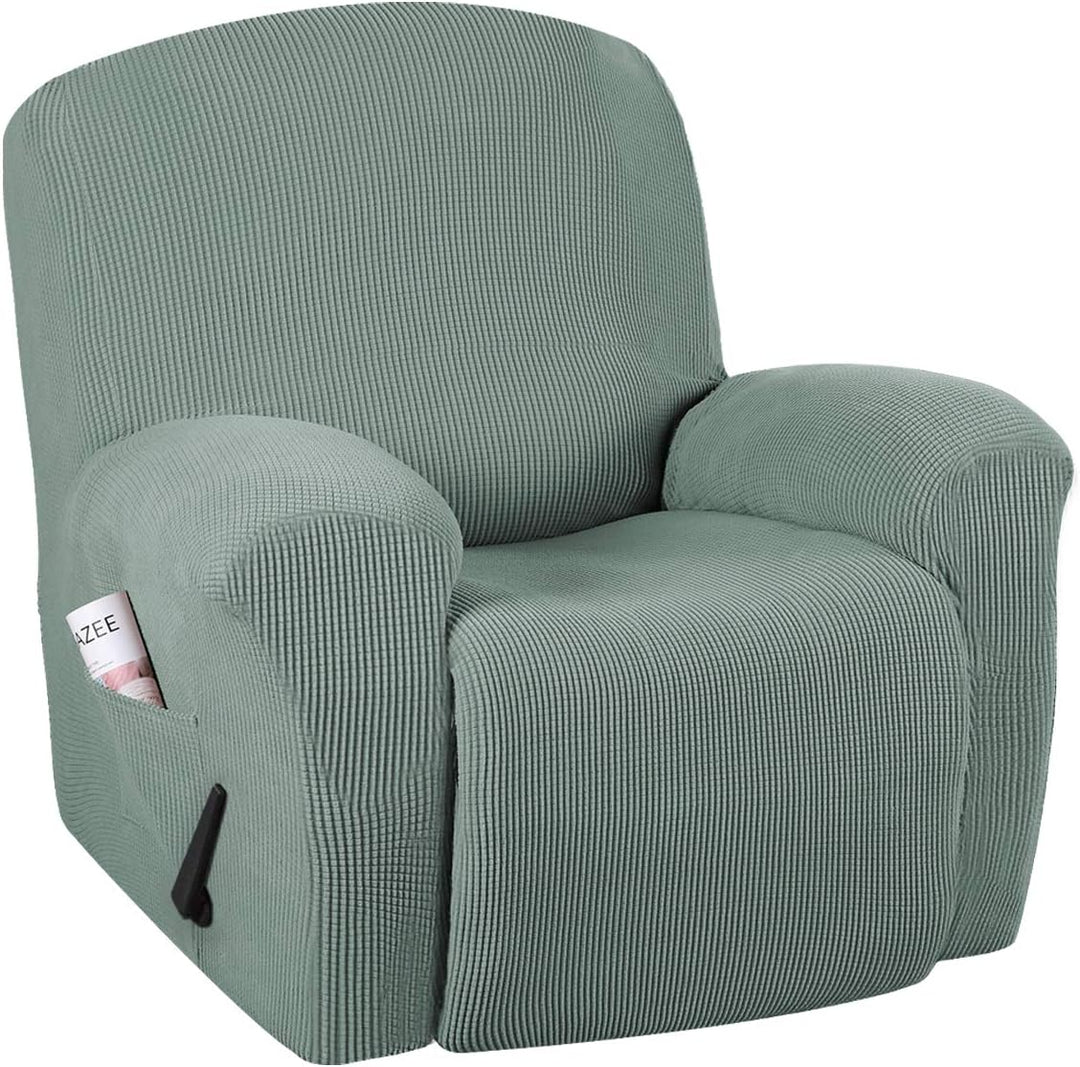 Elastischer Jacquard Sesselbezug für Ruhesessel. Pflegeleicht, fleckenresistent & dehnbar.
