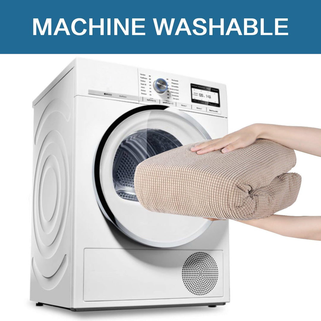 Moderner Jacquard-Stretchbezug für Ruhesessel. Dehnbar, robust & stilvoller Möbelschutz.