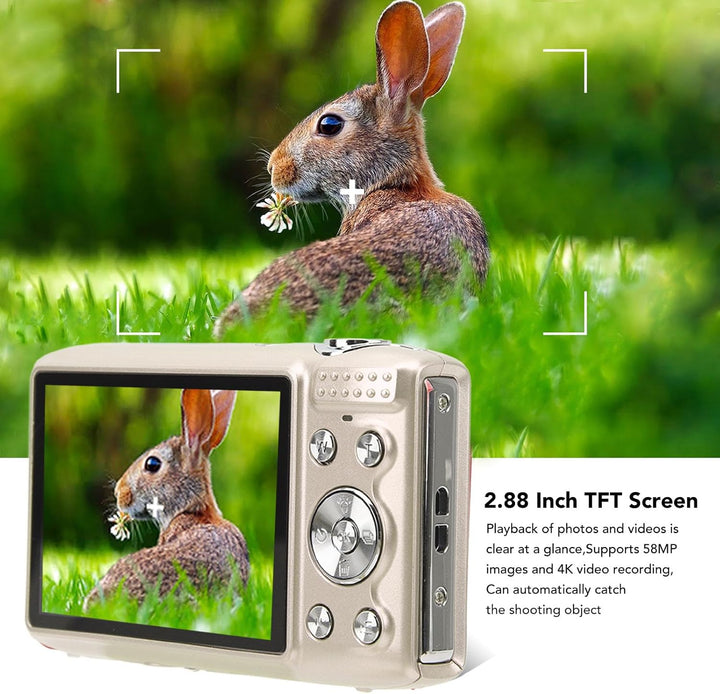 Lumora 4K Videokamera: Ideal für flüssige 4K Videos & gestochen scharfe Bilder mit 16X Zoom.