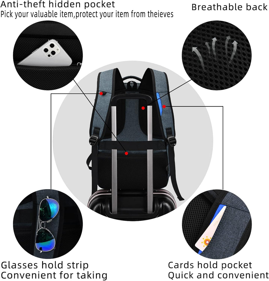 Robuster Schul- und Pendlerrucksack, wasserabweisend, mit USB und viel Stauraum.