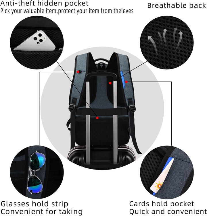 Robuster Schul- und Pendlerrucksack, wasserabweisend, mit USB und viel Stauraum.