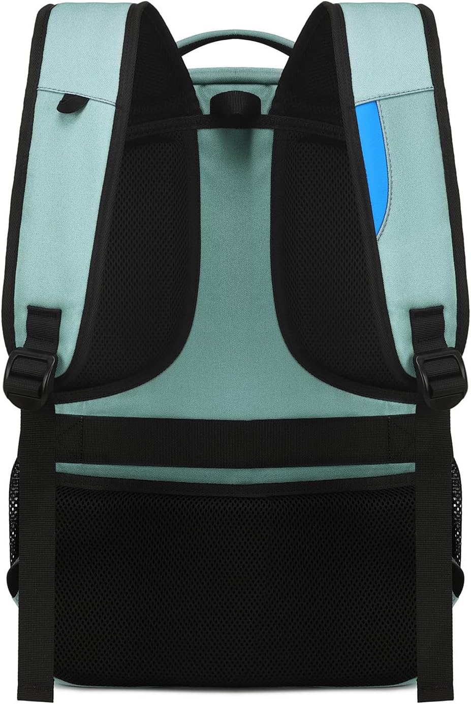 Organisationsrucksack mit Laptopfach, USB-Anschluss und speziellem Gepäckgurt für Reisen.