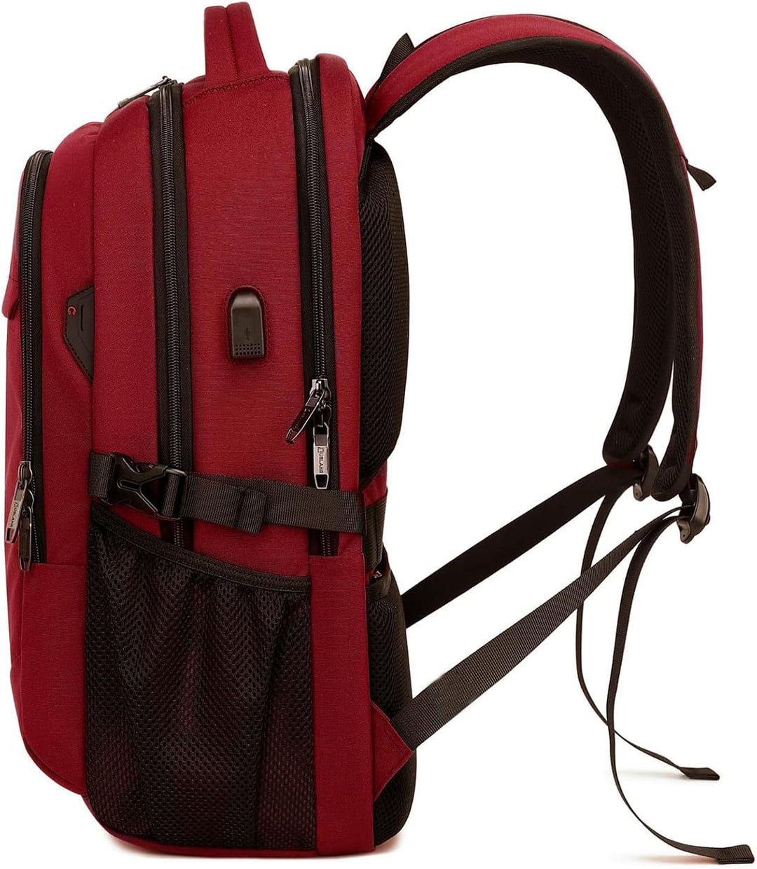 Schulrucksack mit Laptopfach, wasserabweisend, USB-Port und ergonomischem Tragesystem.