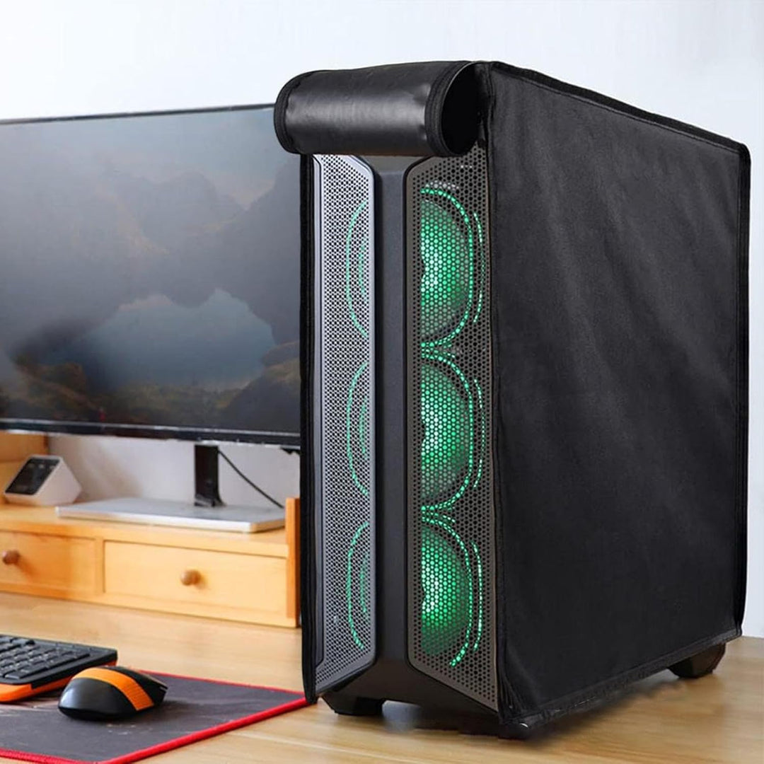 Schützt Ihre CPU und interne Komponenten: Wasserdichter Staubschutz mit Reißverschlüssen für Desktop-PCs. [[lstfy-media:12]]