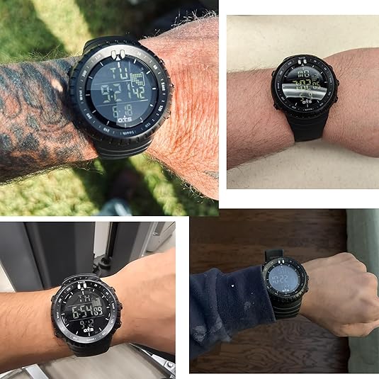 Taktische digitale Herrenuhr, wasserdicht & stoßfest, ideal für Outdoor-Einsätze und Sport.