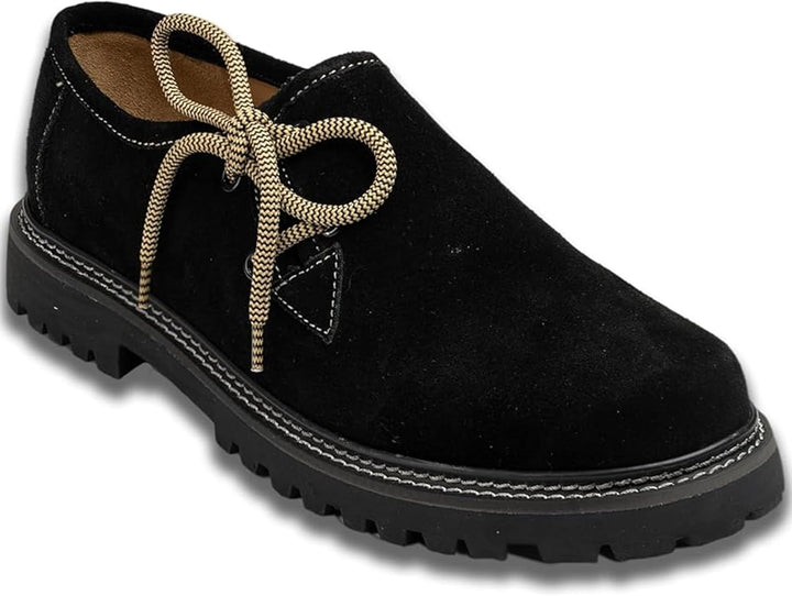 Traditionelle Herren Haferlschuhe Wildleder, braun, komfortabel & robust, ideal für Feste und Freizeit.
