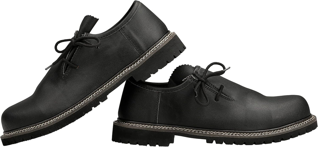 Elegante Haferlschuhe aus Wildleder, traditionelle Herrenschuhe für Trachten & Feste.