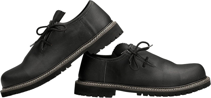 Elegante Haferlschuhe aus Wildleder, traditionelle Herrenschuhe für Trachten & Feste.