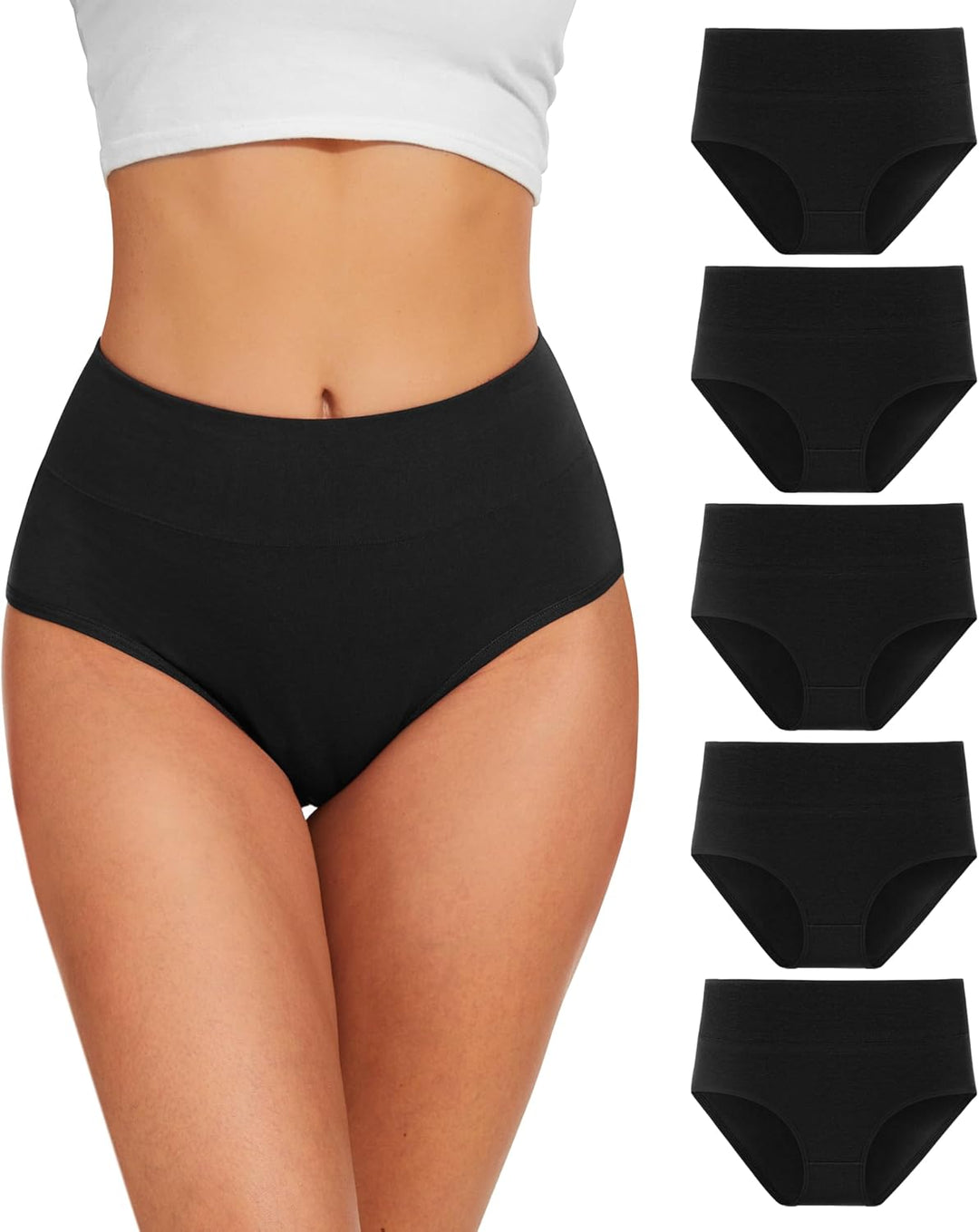 Komfortable Damenunterhosen, High-Waist, perfekt für Alltag & Sport. Atmungsaktive Unterwäsche mit guter Passform.