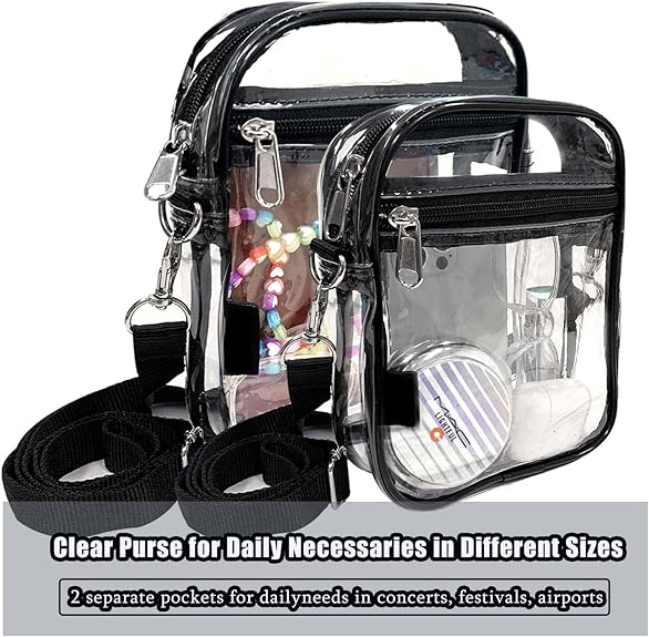 Modische transparente Unisex Crossbody Tasche, vielseitiges Mode Accessoire für Events und Freizeit.