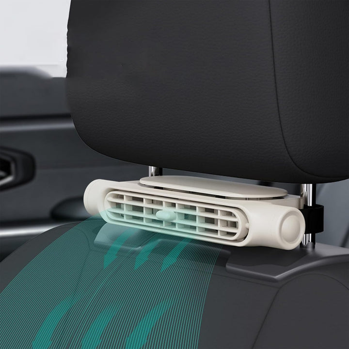USB Auto Kühlventilator, 3 Geschw., für Kopfstütze. Flügelloses Design, angenehmer Reise Komfort im Sommer.