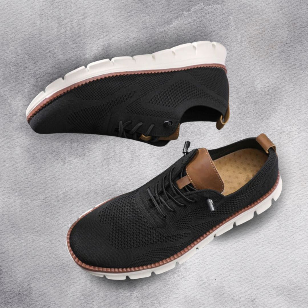 Seitliche Ansicht der All-Day Walker Slip-On Alltagsschuhe für Damen & Herren, komfortable Walkingschuhe.