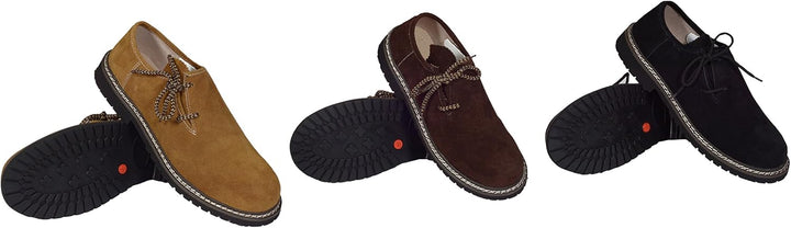 Stilvolle Haferlschuhe aus Wildleder für Herren, klassisch & ideal für Trachtenoutfits.