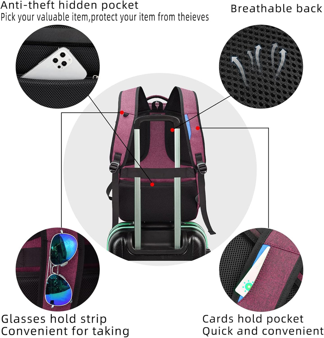 Unisex Schulrucksack mit Laptopfach, USB-Port und durchdachtem Ordnungssystem.