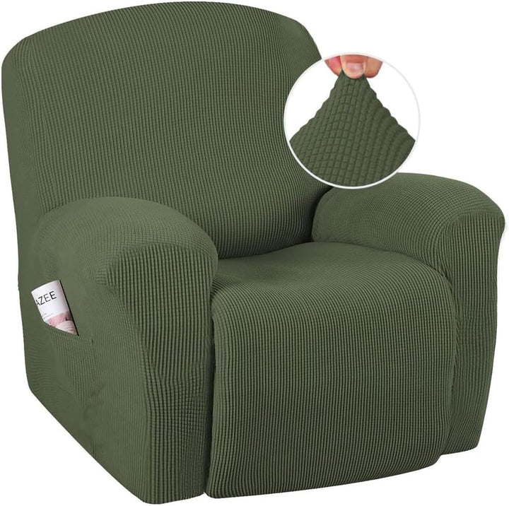 Stilvoller Sesselbezug aus Stretch-Jacquard für Ruhesessel. Ideal als pflegeleichte Schutzhülle.