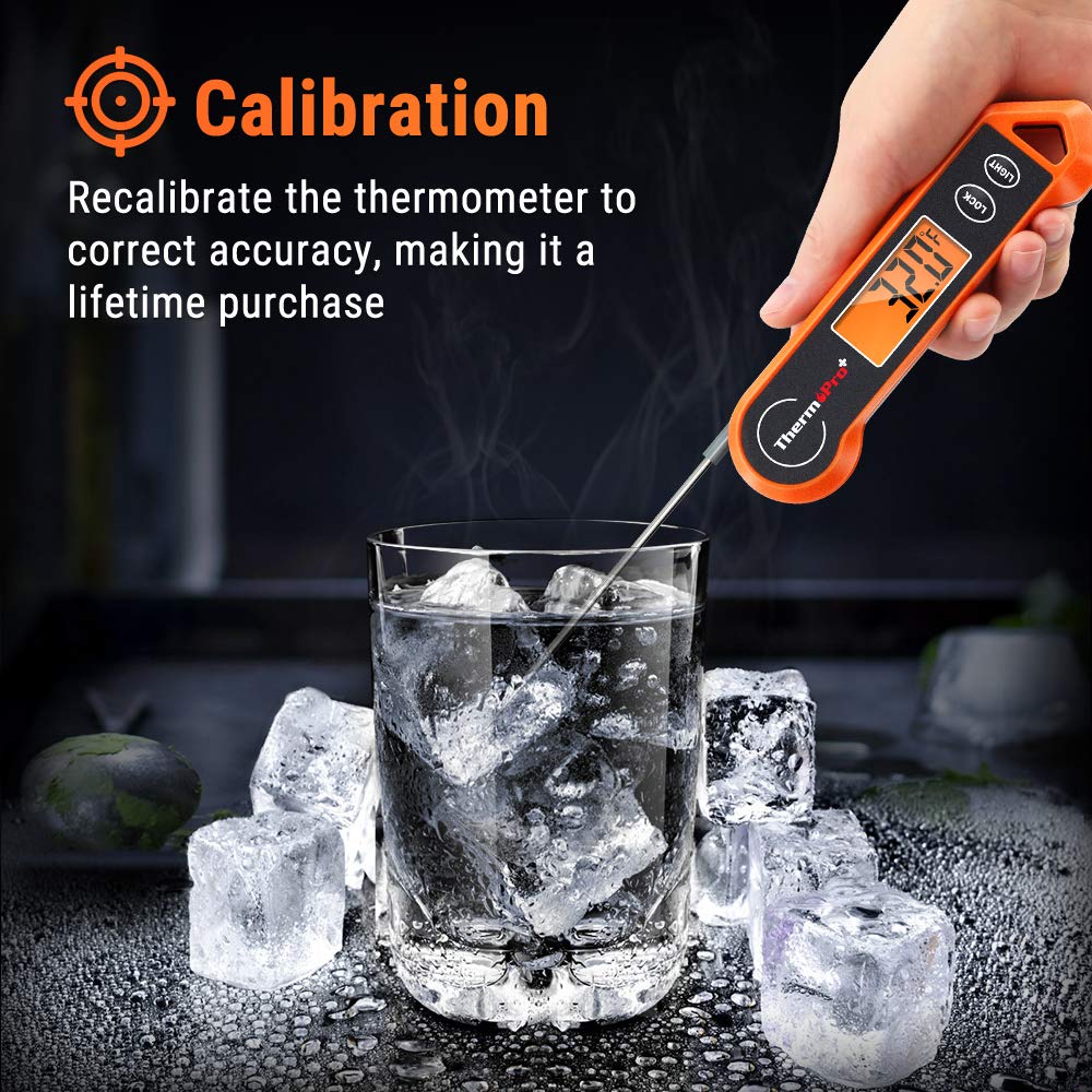 Professionelles digitales Küchenthermometer. Wasserdicht & präzise für Fleisch, Fisch & mehr beim Kochen & Grillen.