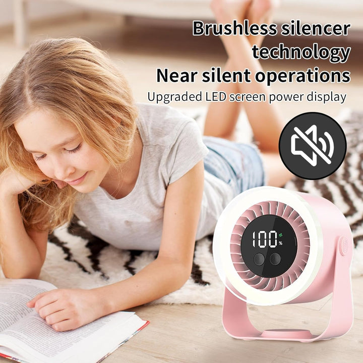 Rosa Auralis USB Tischventilator, leise & kompakt, ideal fürs Büro & Zuhause.