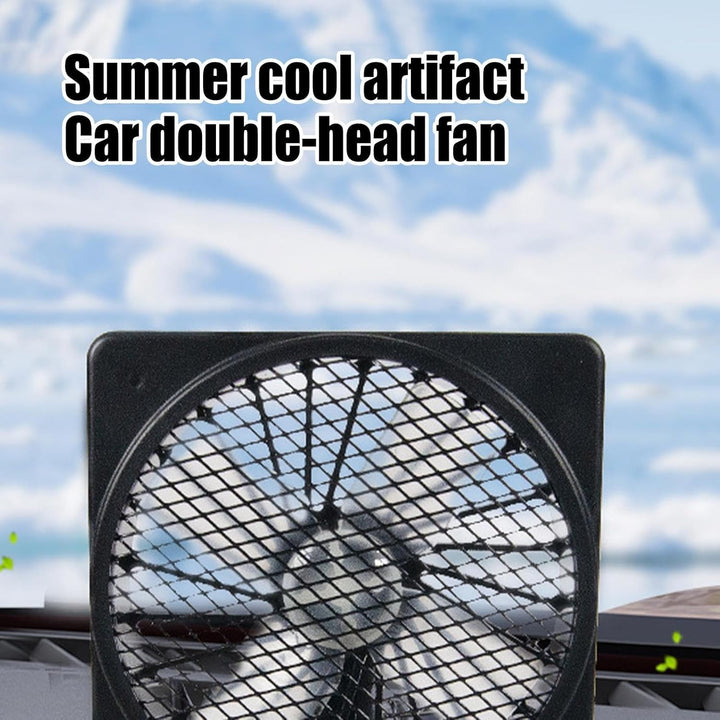 Leistungsstarker 12V USB Auto-Kühlventilator mit 360° Schwenkfunktion für angenehme Fahrt.