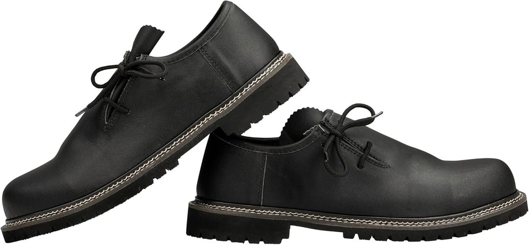 Männermode: Stilvolle Wildleder Haferlschuhe, bequeme Schnürschuhe für festliche Anlässe.
