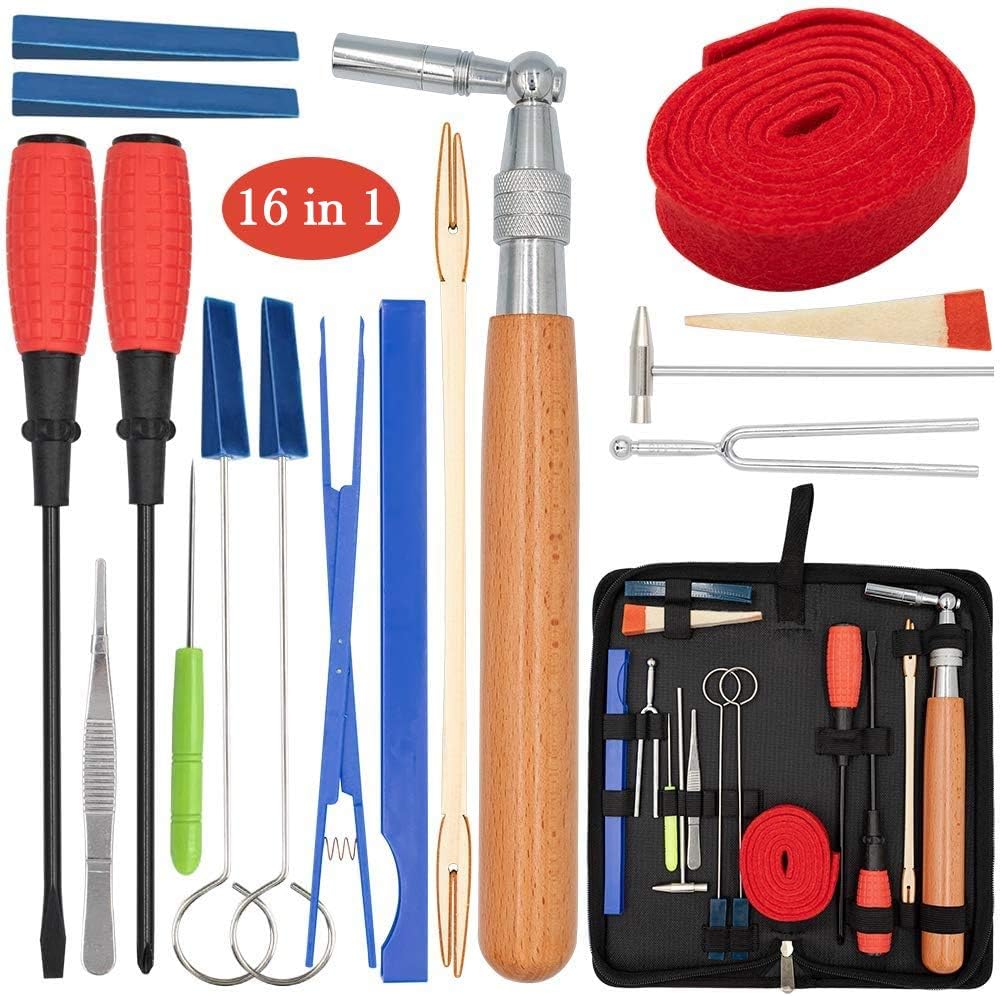 Hochwertiges Klavierstimmset für Musiker und Techniker, ideal zum Stimmen und Warten von Tasteninstrumenten.