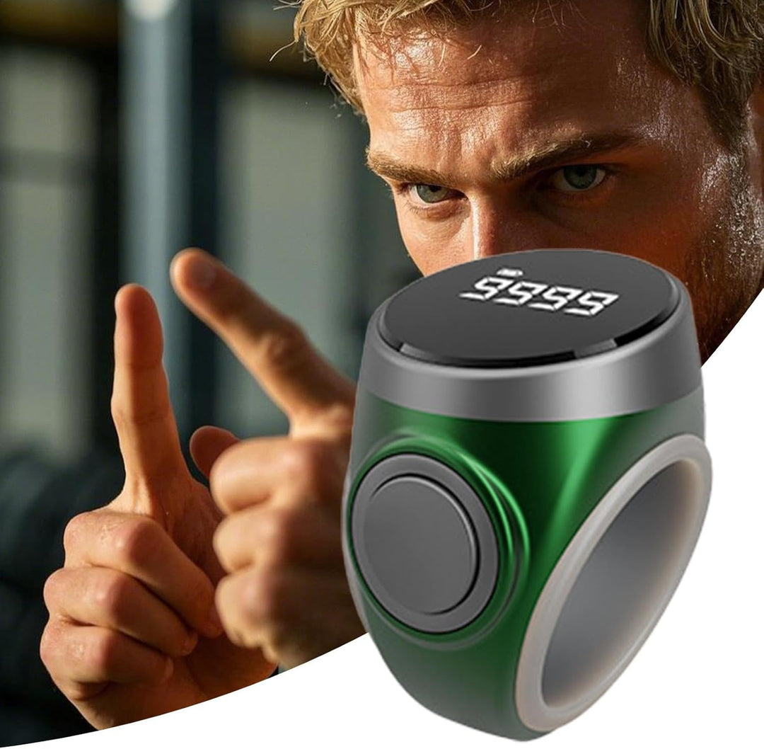 Wiederaufladbarer Fingerzählring, digital. Komfortabel für Sport & täglichen Gebrauch.