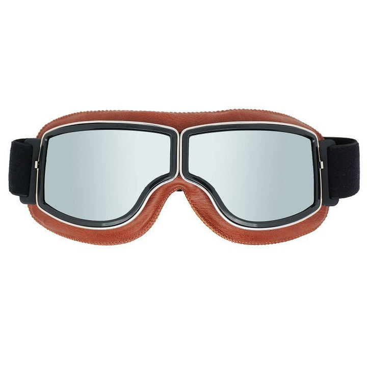 Vintage Motorradbrille Herren, UV-Schutz, Retro-Optik, ideal für Harley-Fahrer.