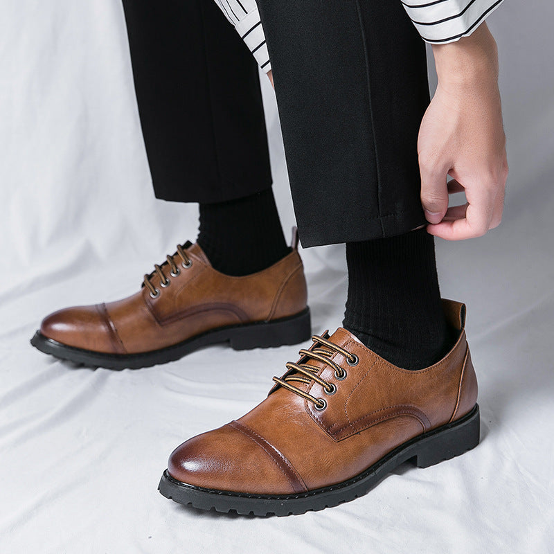 Schwarze Herren Business-Schuhe, flexibel & rutschfest, für Büro & formelle Anlässe. Komfortable Ganzjahresschuhe.