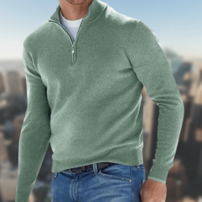 Komfortabler Herren Cardigan Langarm. Offene Vorderseite, schlichtes Design für vielseitige Herrenmode.