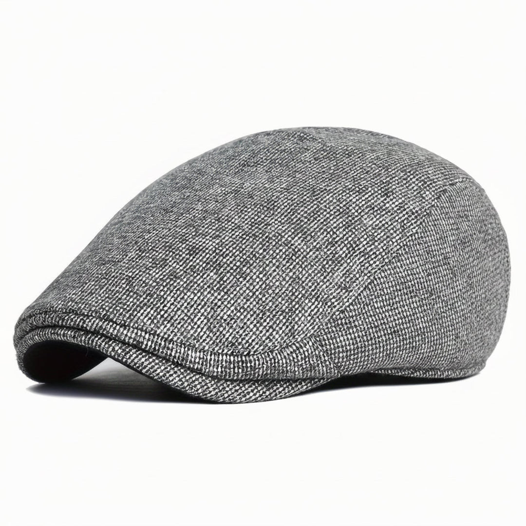 Schicke Herren Newsboy Mütze mit Schirm, vielseitig kombinierbar für Herbst- und Wintermode. Gatsby Kappe.