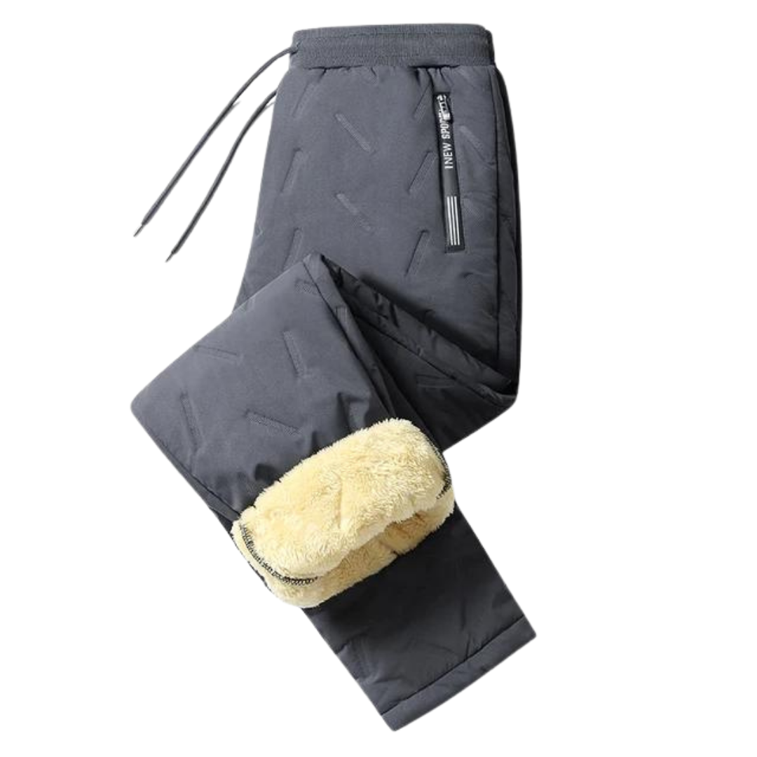 Robuste Herren Wanderhose, bequem & warm. Ideale Freizeithose mit Kälteschutz für Outdoor-Abenteuer im Winter.