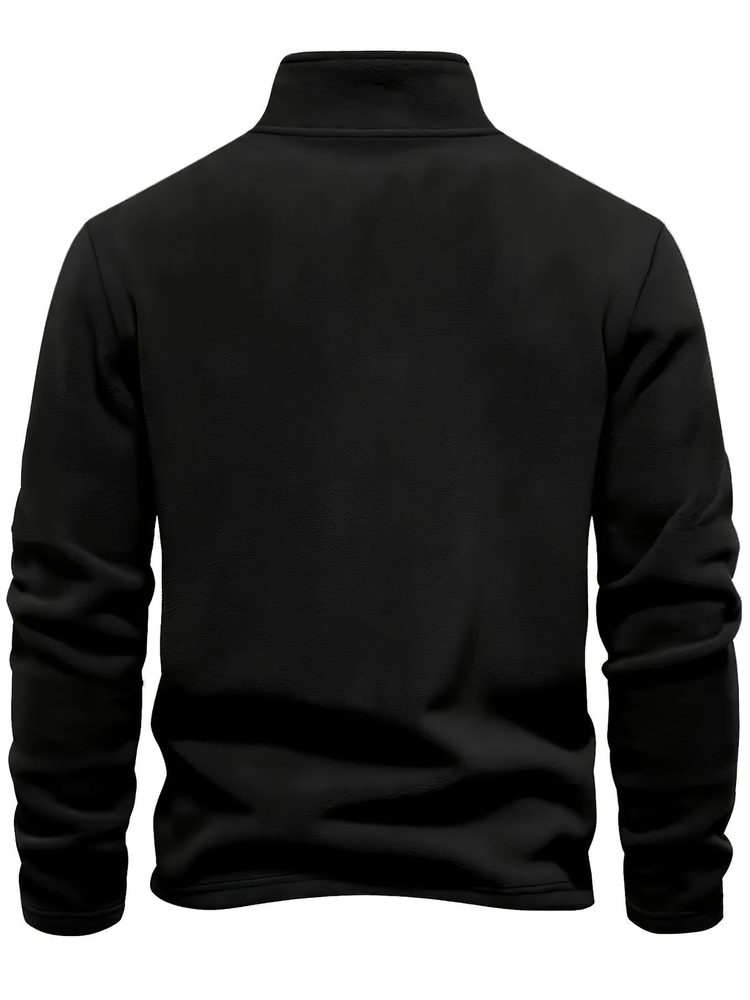 Weicher Herren Half-Zip Langarm-Pullover mit Stehkragen. Bequemer Sweater für Alltag & Freizeit, Winterpullover.