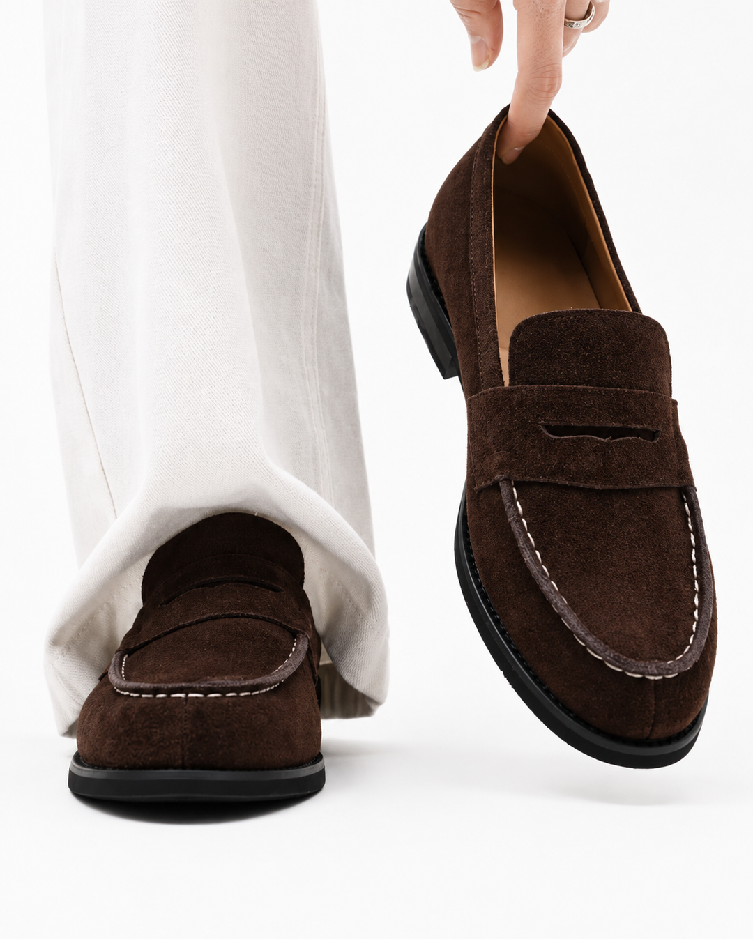 Bequeme blaue Herren Freizeitschuhe, Loafer mit flexibler Sohle, ideal für Büro und entspannte Sommertage.