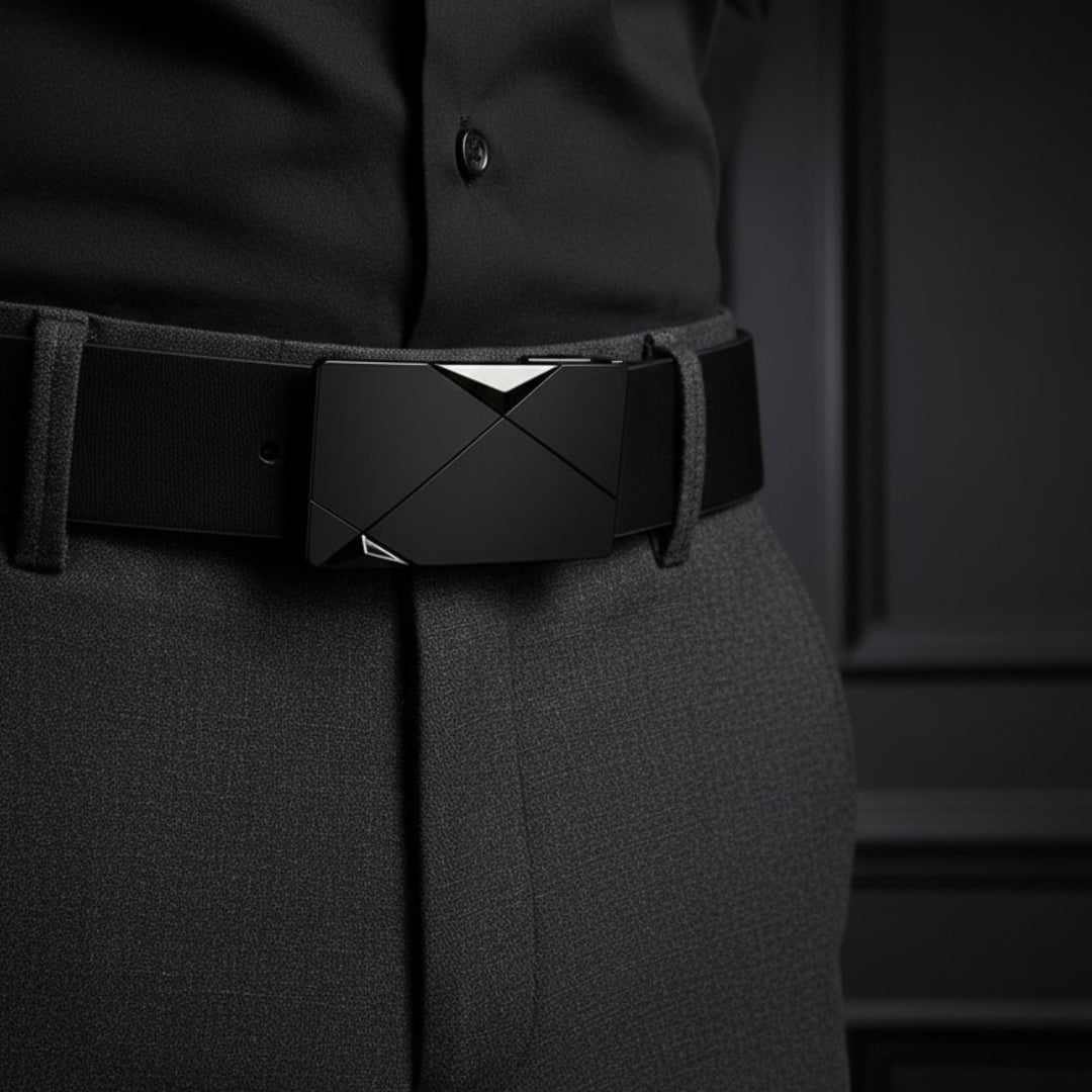 Vielseitiger Herren Gürtel, verstellbar und langlebig, mit automatischer Schließe für jede Garderobe.