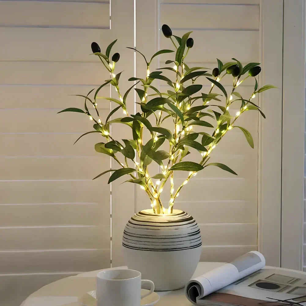 Warme Beleuchtung durch LED-Äste, batteriebetrieben und ideal für stimmungsvolle Akzente.