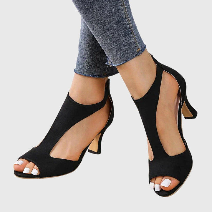 Pinke Damen Blockabsatz-Pumps, elegante Schuhe für Frauen, die Komfort und Stil schätzen.