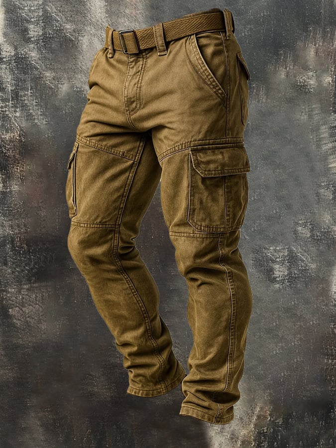 Stylischer Retro Herren Overall, bequeme Ganzjahreskleidung für Outdoor-Aktivitäten.