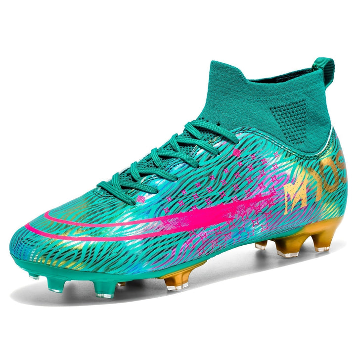 Robuste Unisex Fußballschuhe, blau, mit Profil für hervorragenden Grip bei jedem Wetter, Feldfußball.