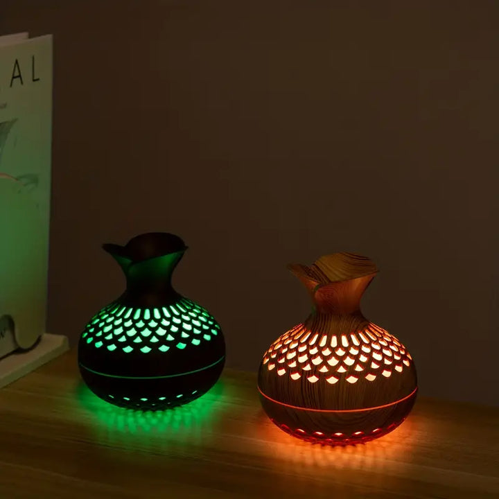 Stimmungsvoller Aromadiffuser als elegante Dekoration für Wohlbefinden & Raumbefeuchtung Zuhause.