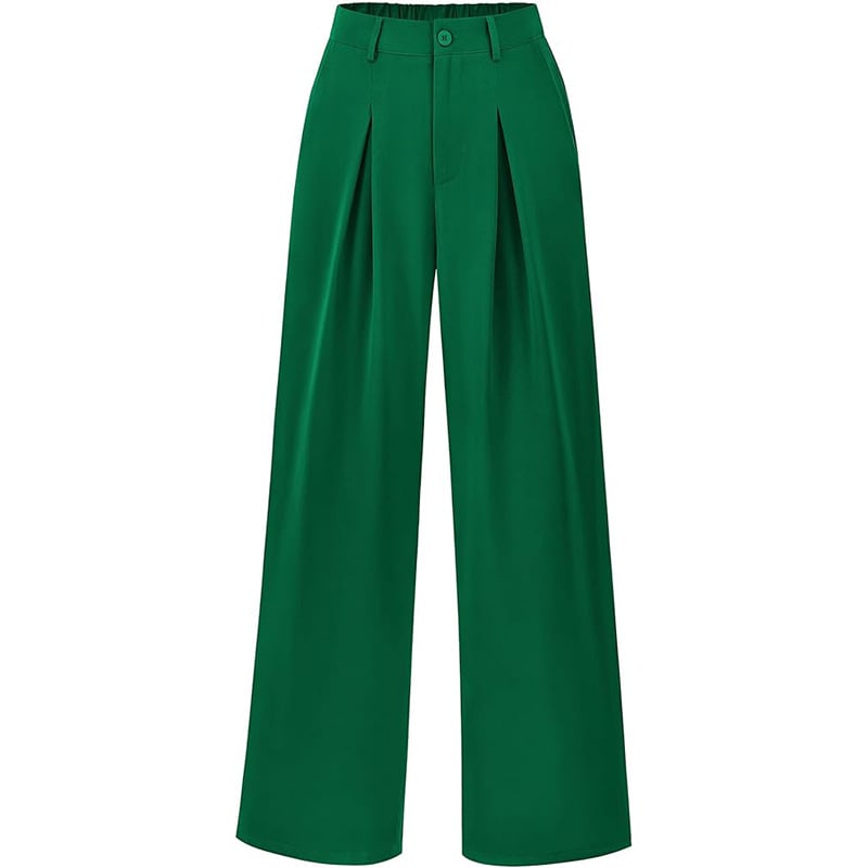 Einfach elegante Damenhose, hochtailliert und weit. Modisch und vielseitig kombinierbar für jeden Anlass.