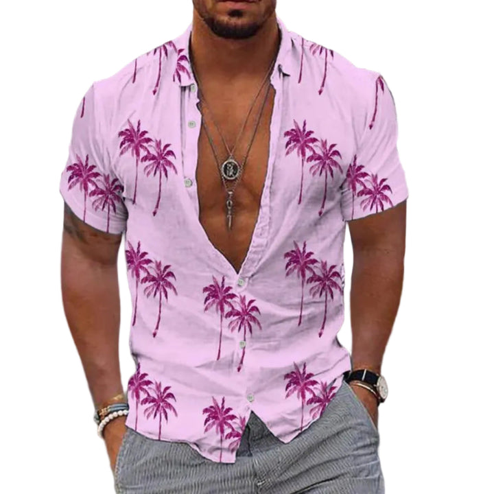 Herren Kurzarm Sommerhemd, leicht & atmungsaktiv, ideal für Freizeit & Urlaub an heißen Tagen.