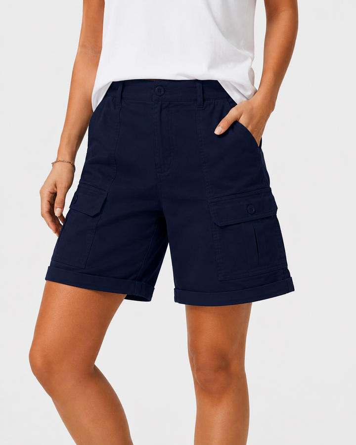 Sommerliche Damen Jorts, High-Waist Design und komfortabler Sitz.